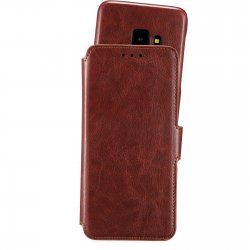 Samsung Galaxy S9 Fodral Wallet Case Magnet Berlin Dark Brown